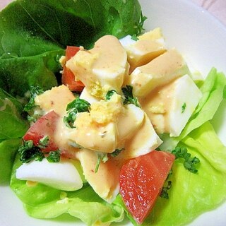 ピリ辛ドレの卵サラダ